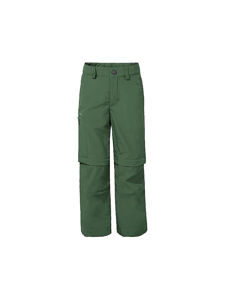 VAUDE Kinder Wanderhose Detective Antimos ZipOff dunkelgrün | 146-152