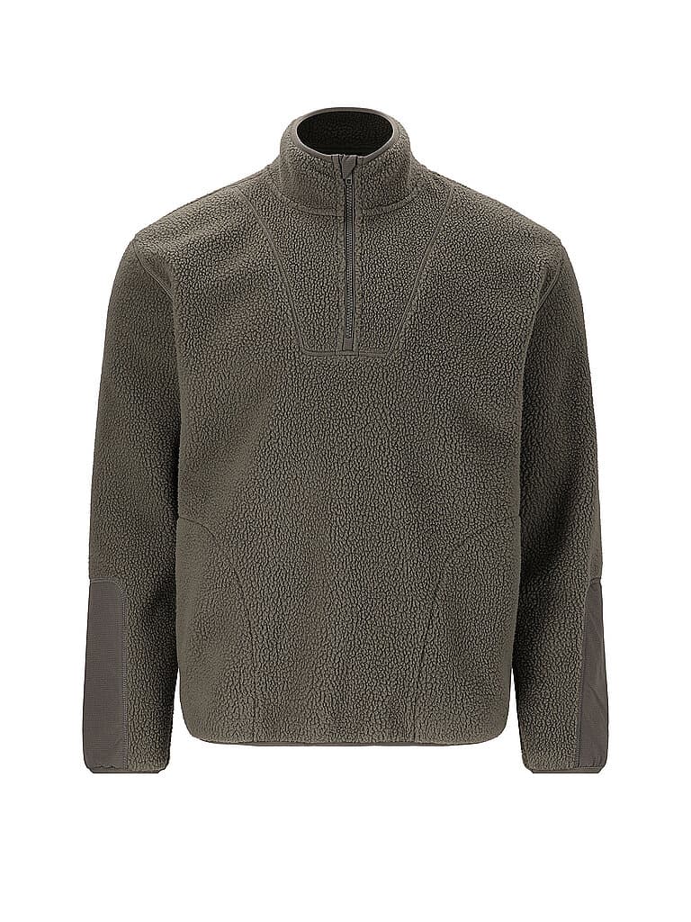 VIRTUS Herren Sweater Fleece 1/2 Zip dunkelgrün | XXL
