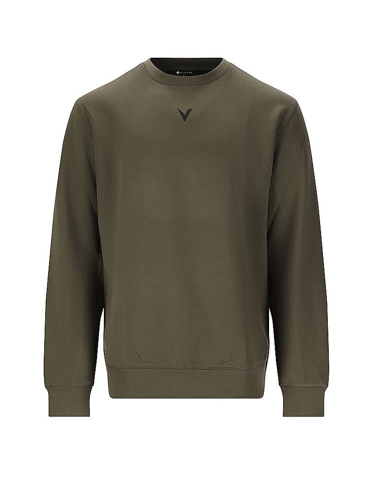 VIRTUS Herren Sweater Taro Crew dunkelgrün | XXL
