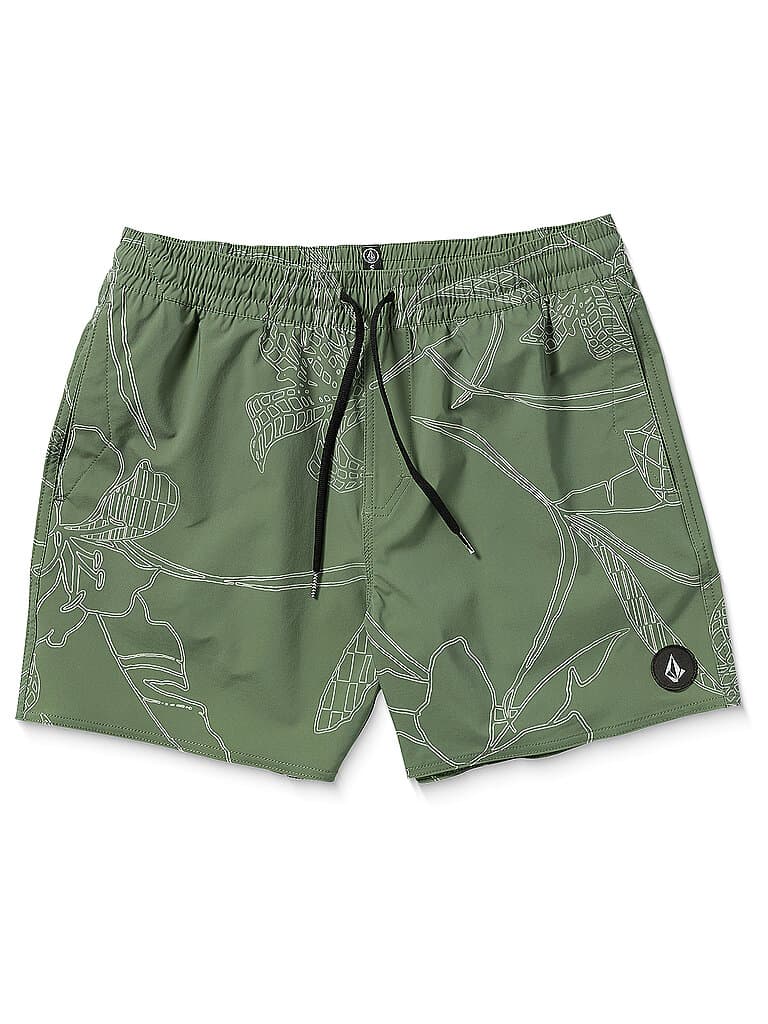 VOLCOM Herren Badeshort Lido Print Trunk 16 olive | L