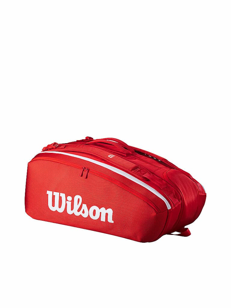 WILSON Tennistasche Super Tour Red Collection 12er rot