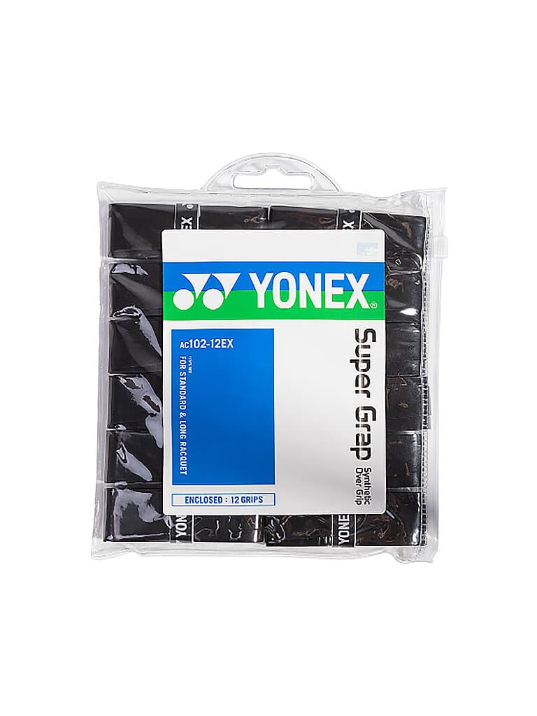 YONEX Tennis Overgrips Super Grap 12er Pkg. schwarz