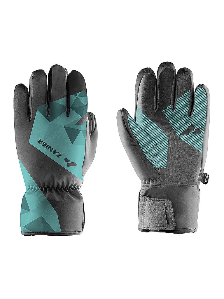 ZANIER Kinder Skihandschuhe SILLIAN.STX 2.0 türkis | 6
