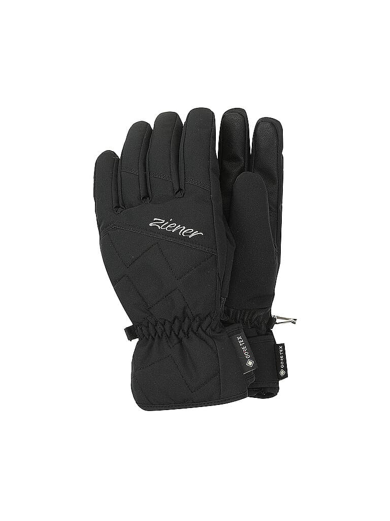 ZIENER Damen Skihandschuhe GORE-TEX schwarz | 7,5