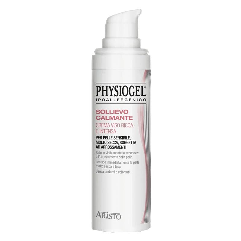 Crema Viso Ricca e Intensa per Sollievo Calmante, Physiogel, 40ml