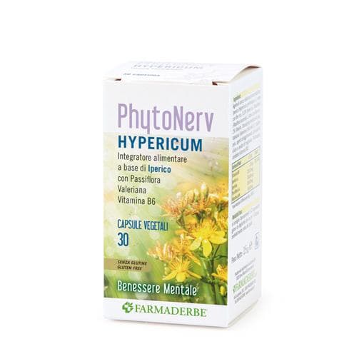Farmaderbe Phytonerv - Integratore a Base di Iperico, 30 Capsule