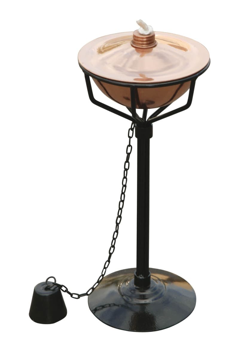 Tafelfakkel tuinfakkel koper staal 30cm