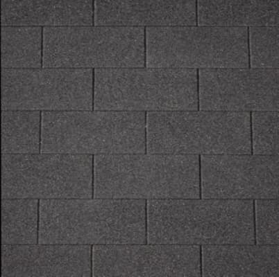 Dakshingles tuinhuisje blokhut zwart 3m2
