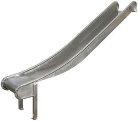 Glijbaan RVS speeltoestellen laag (platformhoogte 250cm)
