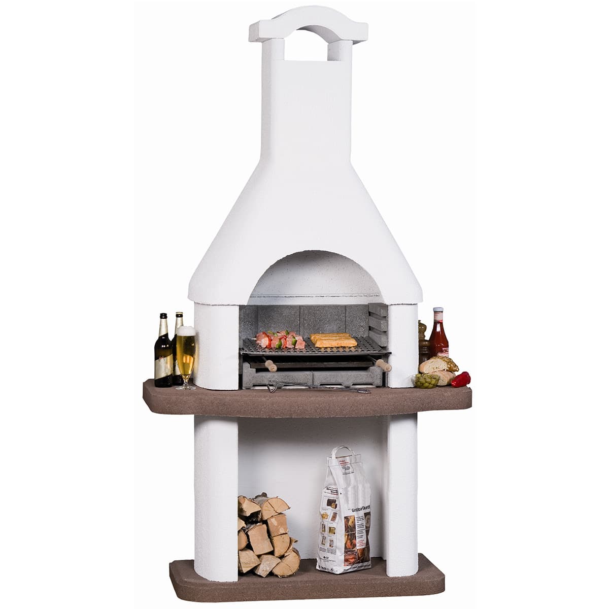 Barbecue beton houtskool bbq nr. 7 (215x120x65cm/480kg)