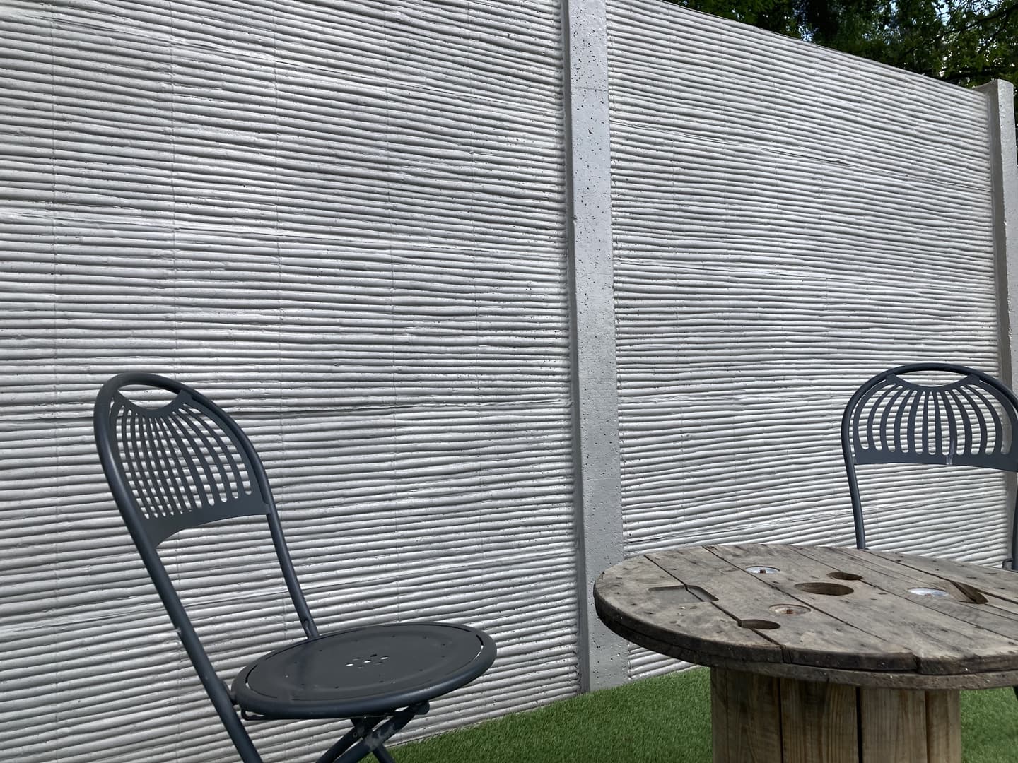 Beton schutting Bamboostone dubbelzijdig 200x200cm