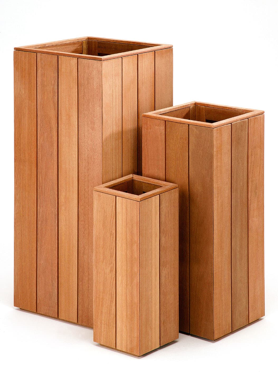 Bloembak plantenbak Bangkirai hardhout 50cm hoog