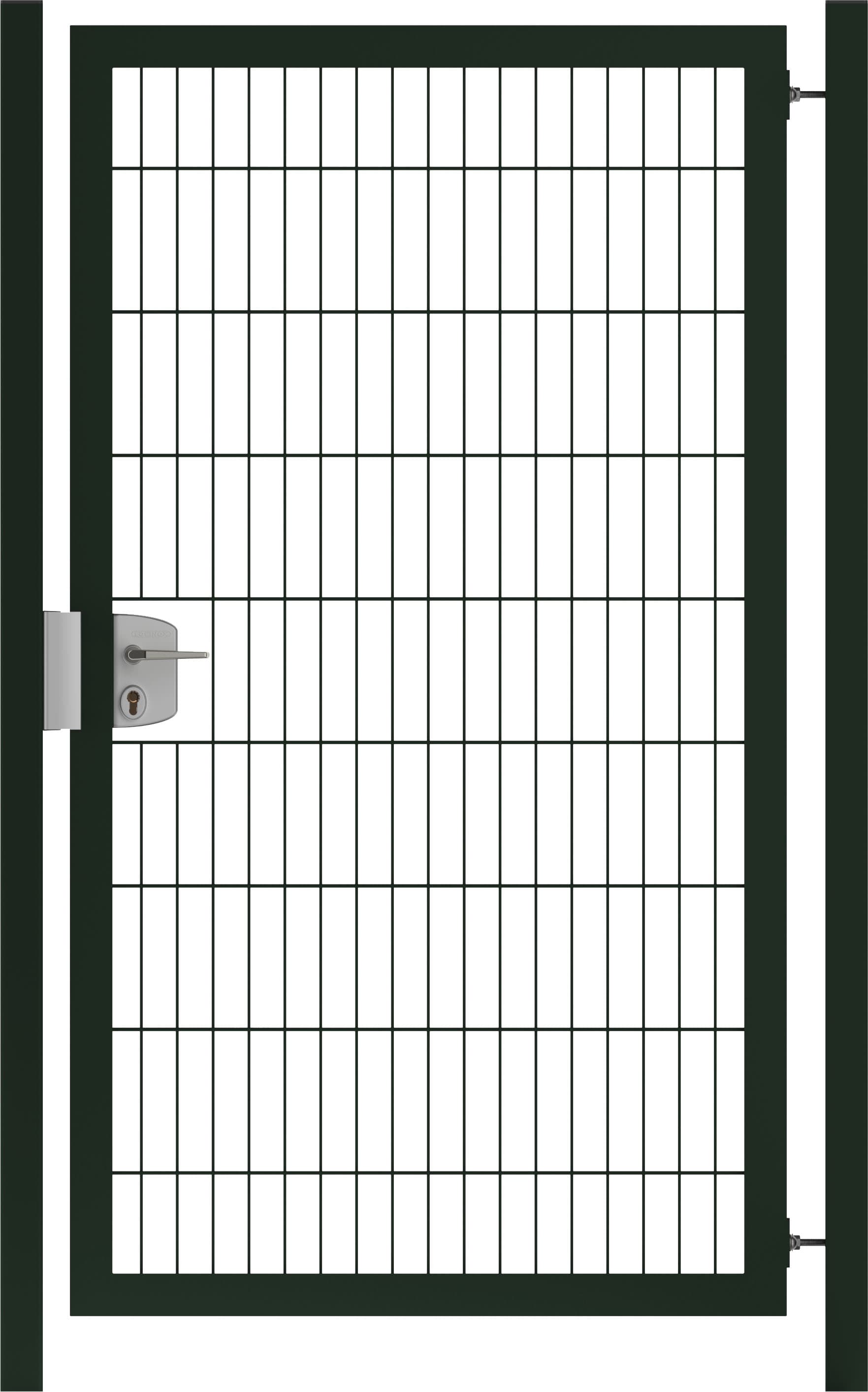 Metalen Tuinpoort dubbelstaafmatten gepoedercoat 143cm hoog en 100cm breed