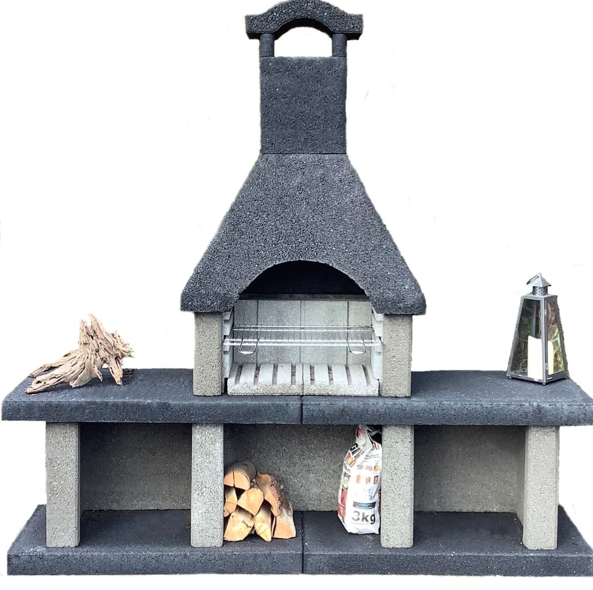 Barbecue beton houtskool bbq Venezia nr. 2 (200x200x50cm/600kg)