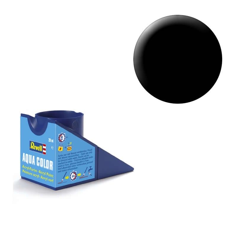 Schwarz (matt) - Aqua Color - 18ml
