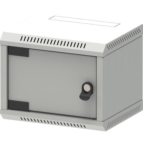 Triton RBA-04-CS3-CAX-C1 10 Wandschrank 4HE, mit Vollblechtür, grau
