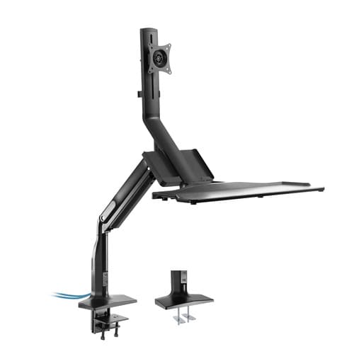 InLine® Workstation-Tischhalterung mit Lifter, beweglich, bis 81cm (32) / 9kg