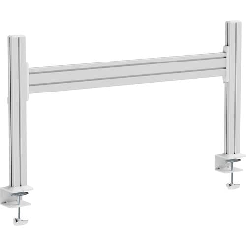 InLine® Slatwall Tischhalterung, Aluminium Panel 1 m, inkl. 2 Stützen 0,43 m