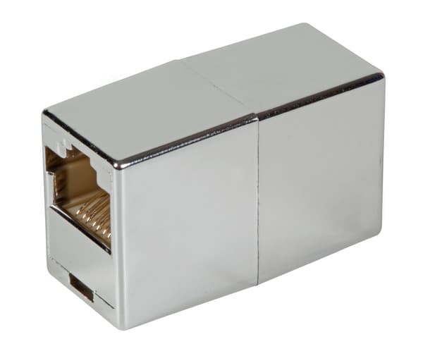 Modular-Adapter RJ45 UTP, metallfarben --