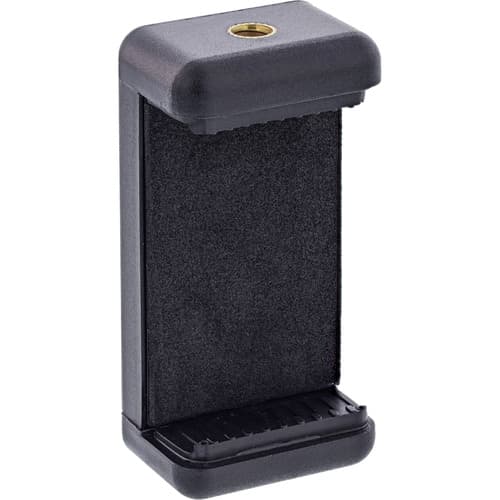 InLine® Universalklemme, Smartphone Halterung, 55-85mm, 2x 1/4-Zoll-Gewinde