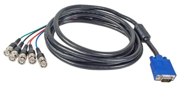 SVGA/HDTV Monitorkabel -- 3m 15p.HDD-S->5xBNC-S