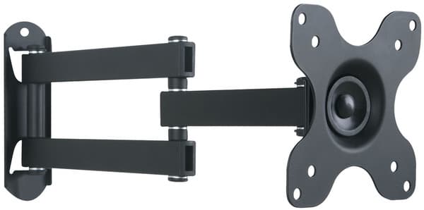 Wandhalterung für LCD TV LED 13-30 -- neigbar 2 Gelenke, schwarz