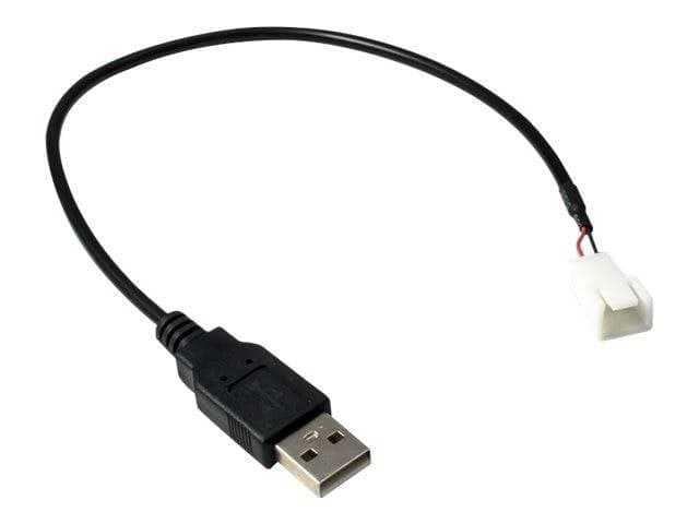 Inter-Tech Adapter USB AM auf 3Pin Buchse, 30 cm
