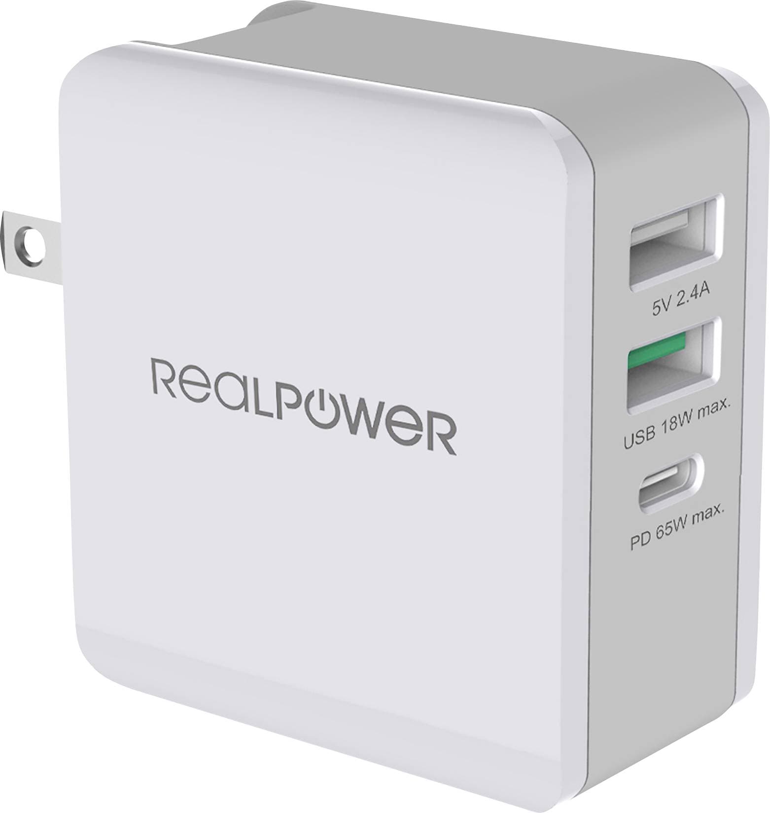 RealPower Ladegerät DeskCharge-65 Travel 65W