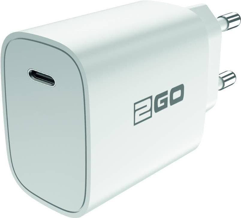 2GO Ladegerät 20W  1x USB-C  Power Delivery   weiß