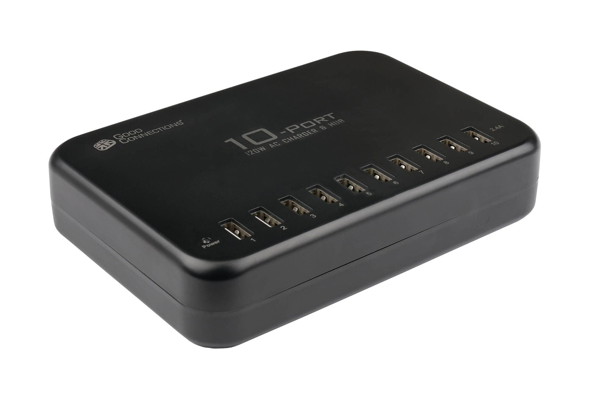 Good Connections USB-Desktop-Schnellladestation 120W 10Port