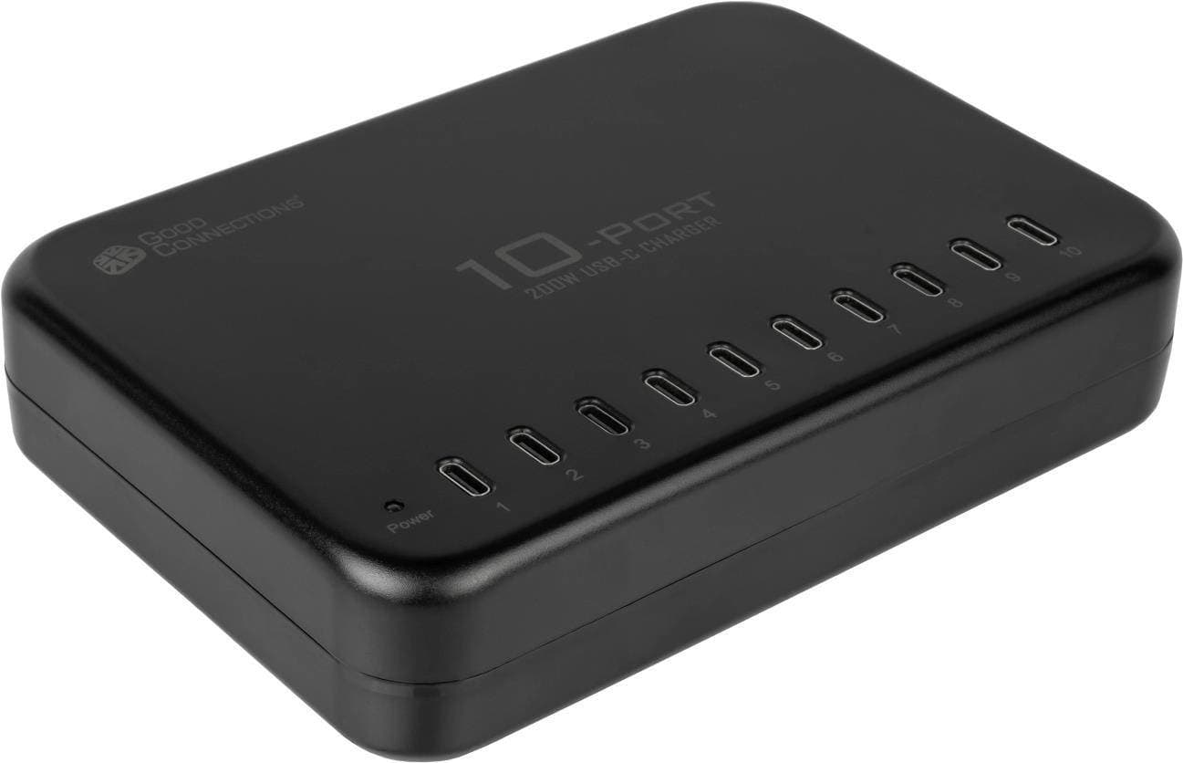 Good Connections USB-Desktop-Schnellladestation 200W 10Port