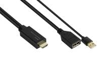 Good Connections Adapter  HDMI2.0b-St.-DP1.2-Bu. 0,3m