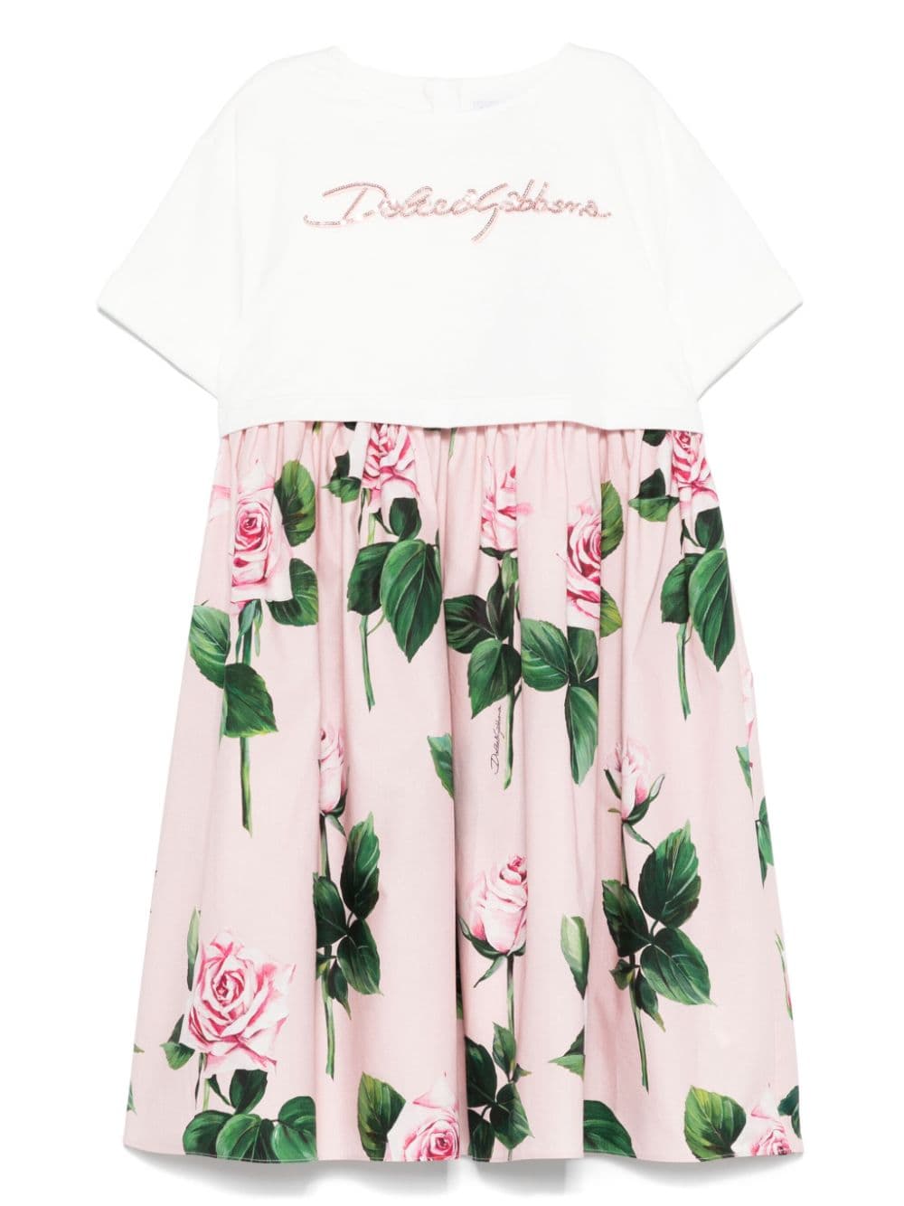 Abito bambina con rose