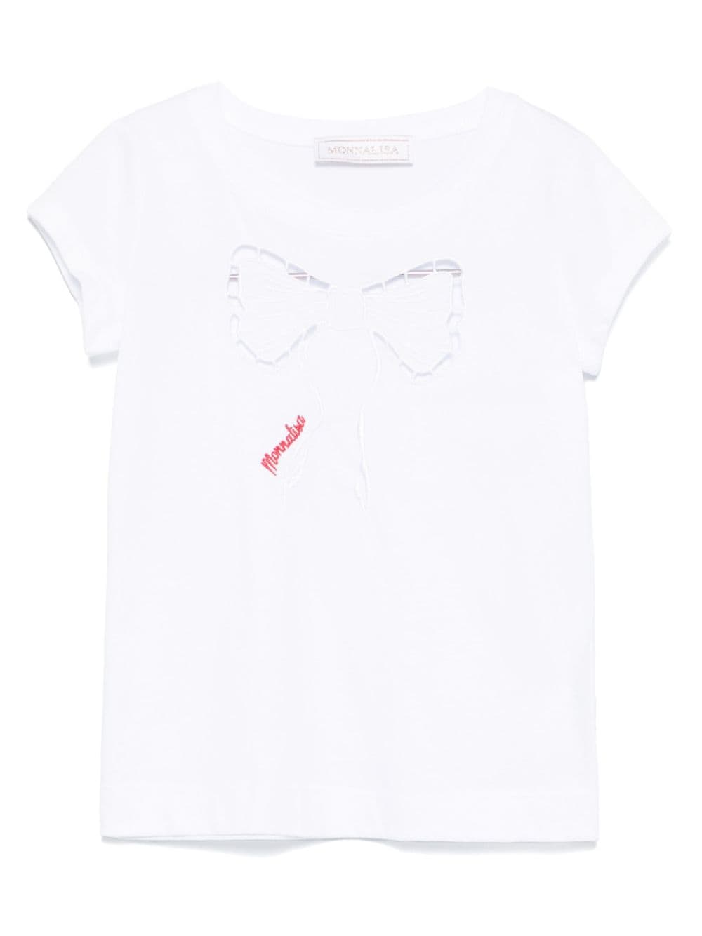 T-shirt bambina con fiocco