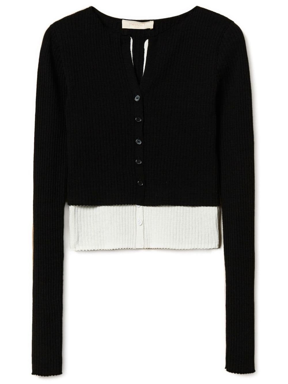 Cardigan donna bicolor