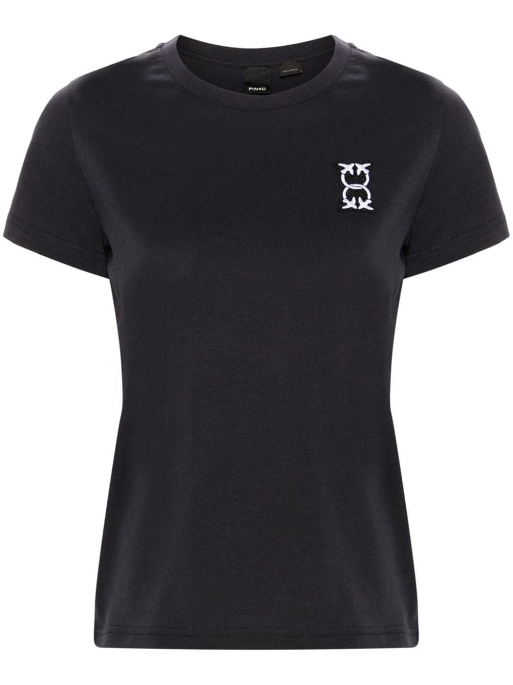 T-shirt donna nera maniche corte