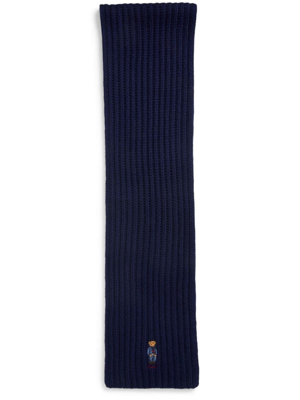 Sciarpa donna in lana blu Teddy Bear