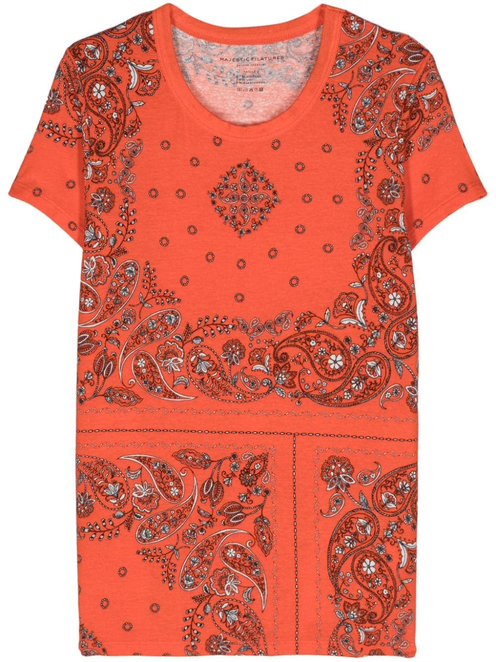 T-shirt donna maniche corte bandana