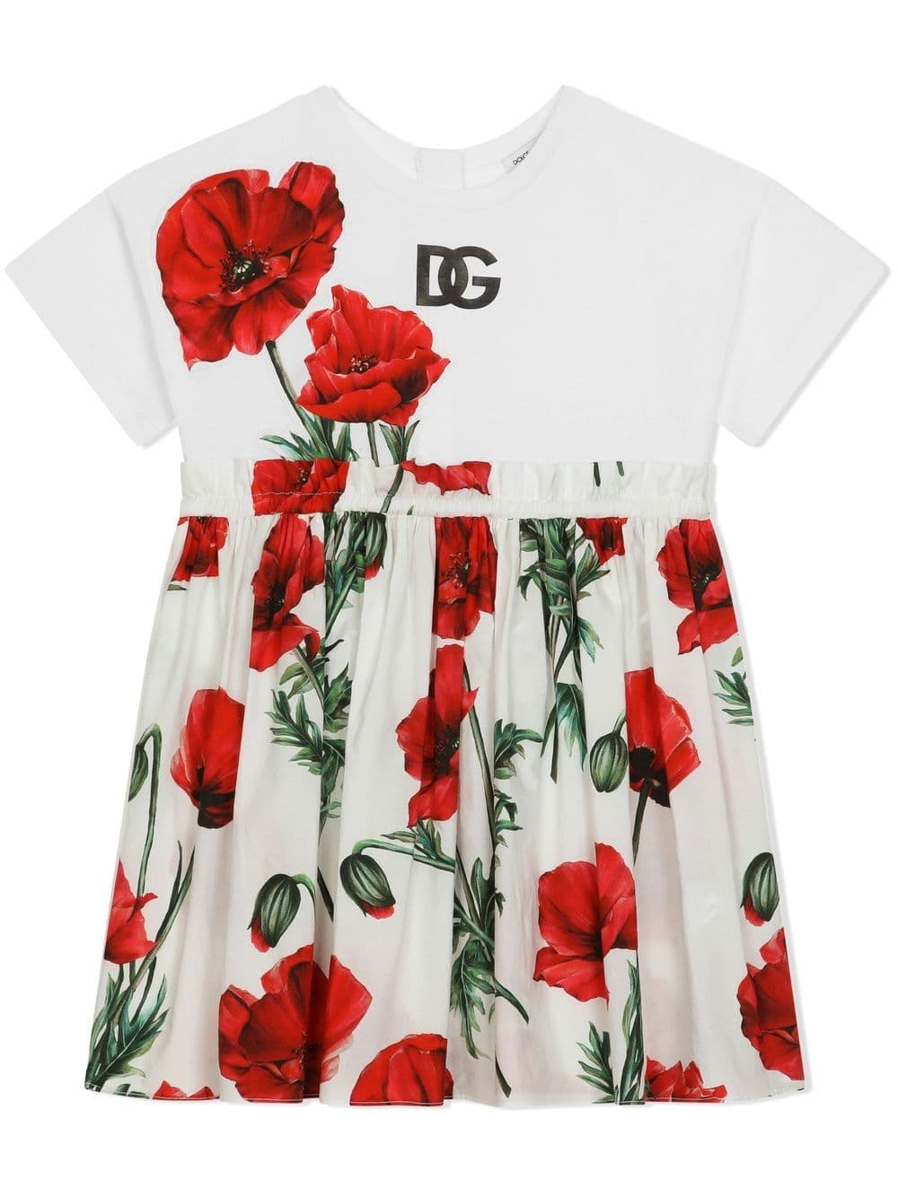 Abito bambina con stampa floreale