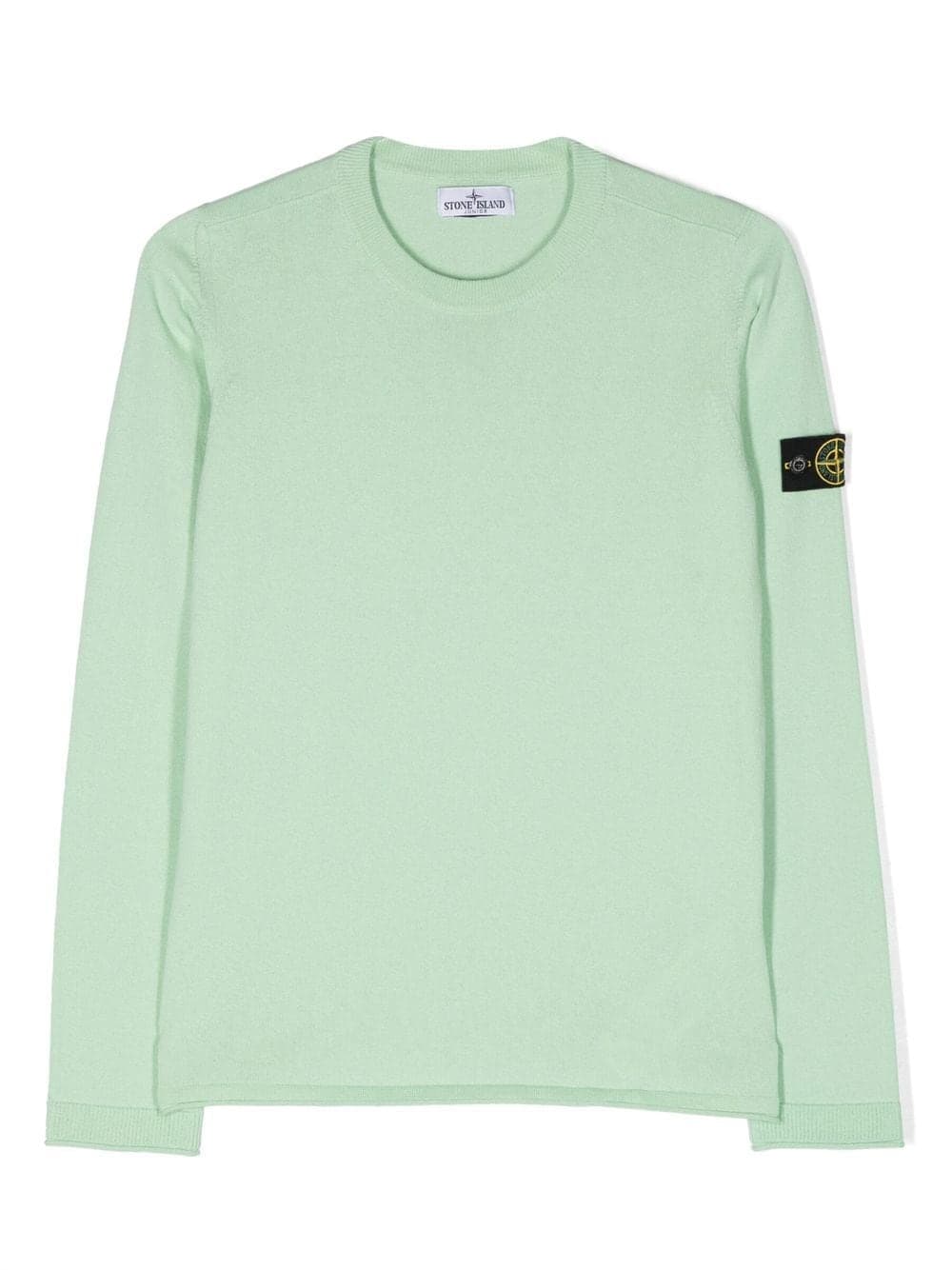 Maglia bambino in cotone verde chiaro