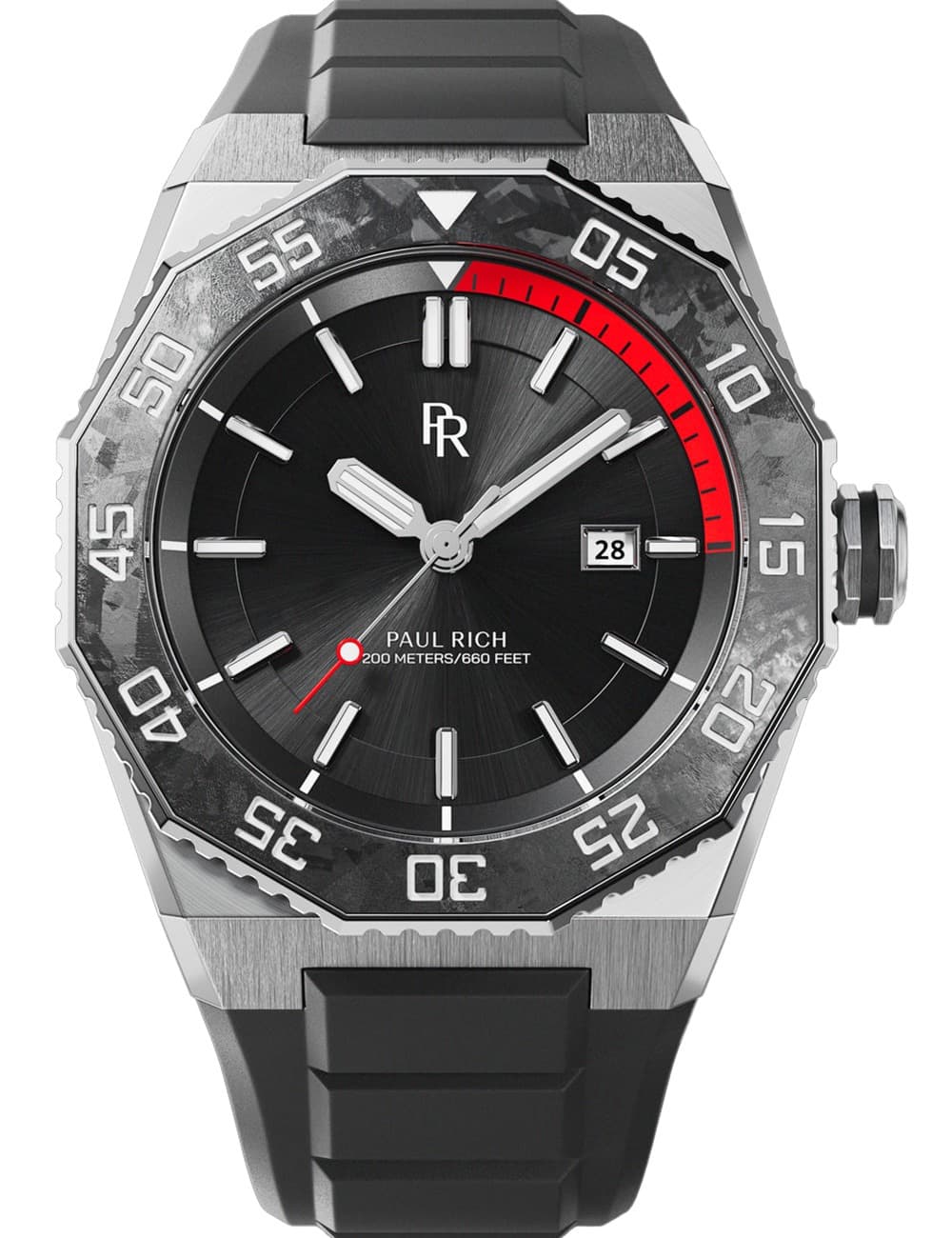 Paul Rich PR-45210 Herrenuhr Aquacarbon Pro Midnight 42mm 20ATM
