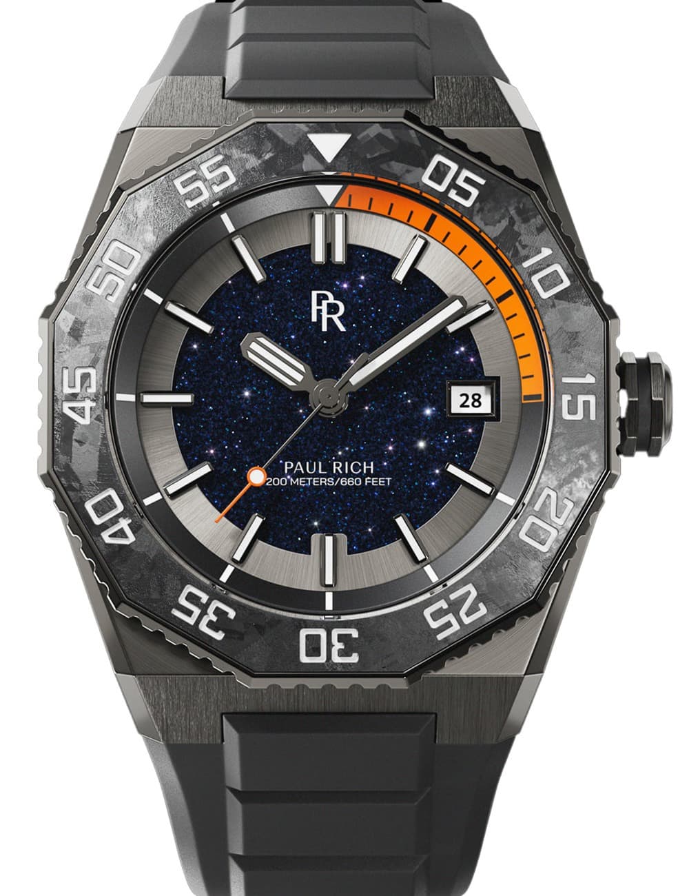 Paul Rich PR-45272 Herrenuhr Aquacarbon Pro Forged 42mm 20ATM