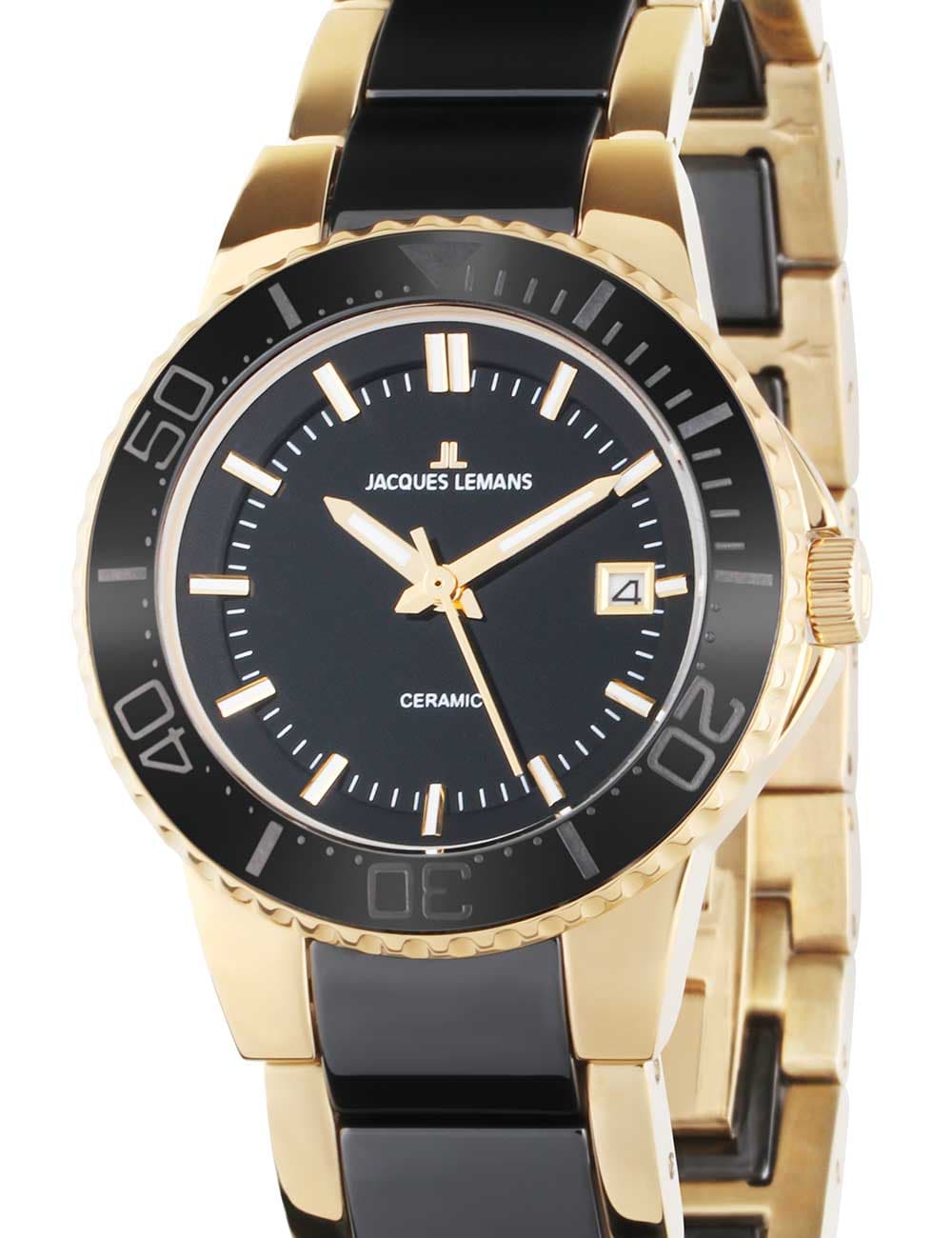 Jacques Lemans 1-2165C Colmar Ceramic Damenuhr 31mm 10ATM