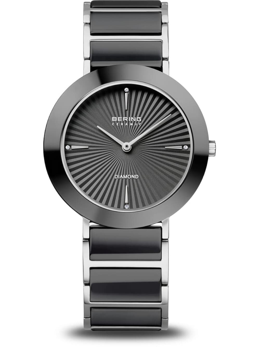 Bering 11435-702 Damenuhr Diamant Keramik 35mm 3ATM