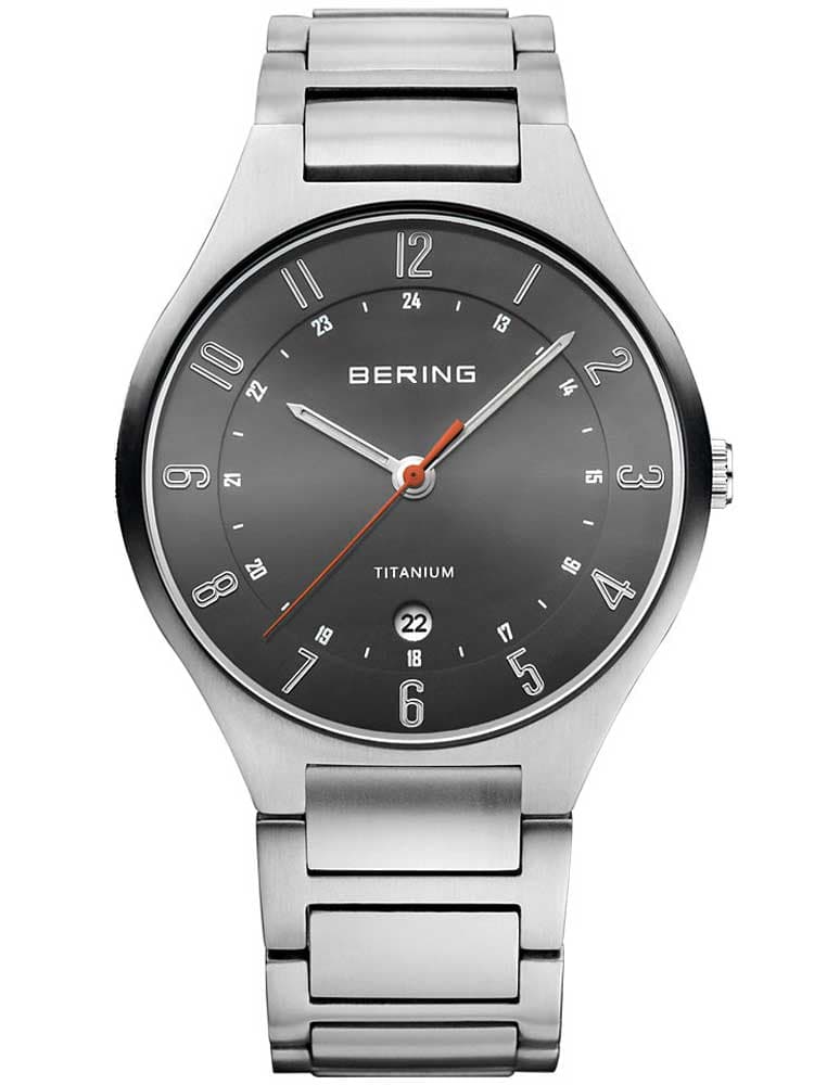 Bering 11739-772 Titanium Herrenuhr 39mm 5ATM