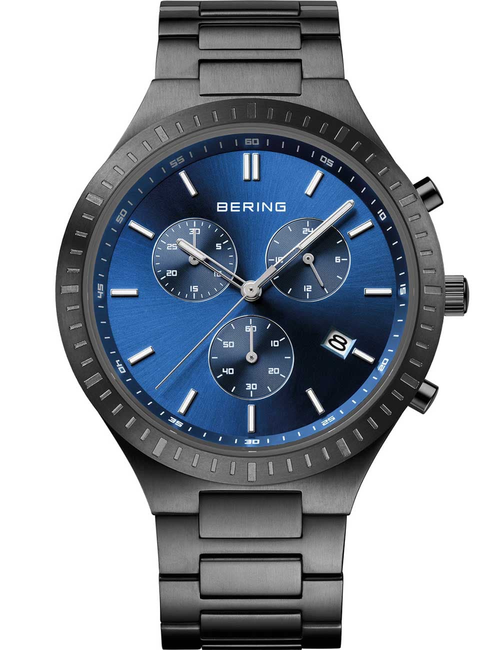 Bering 11743-727 Classic Titanium Chronograph Herrenuhr 40mm 5ATM
