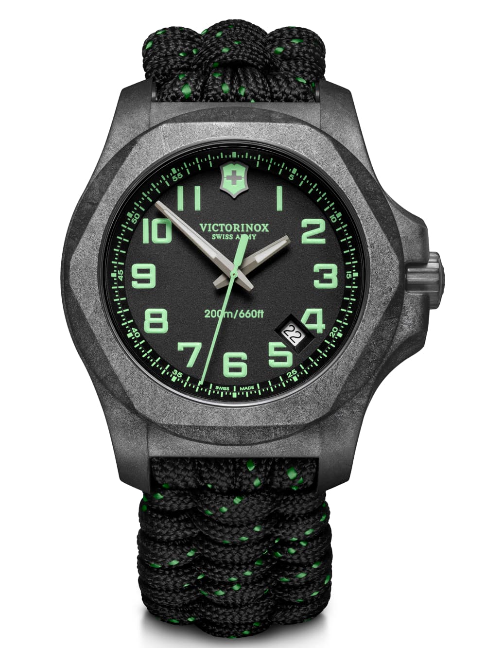 Victorinox 241859 I.N.O.X. Carbon Set m. Wechselarmband Herrenuhr 43mm