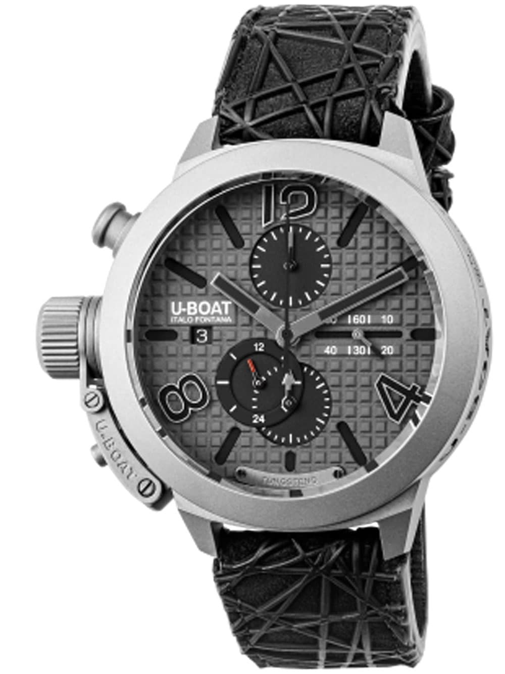 U-Boat 3002 Herrenuhr Classico Titanium Grey Automatik Chronograph 45mm 10ATM