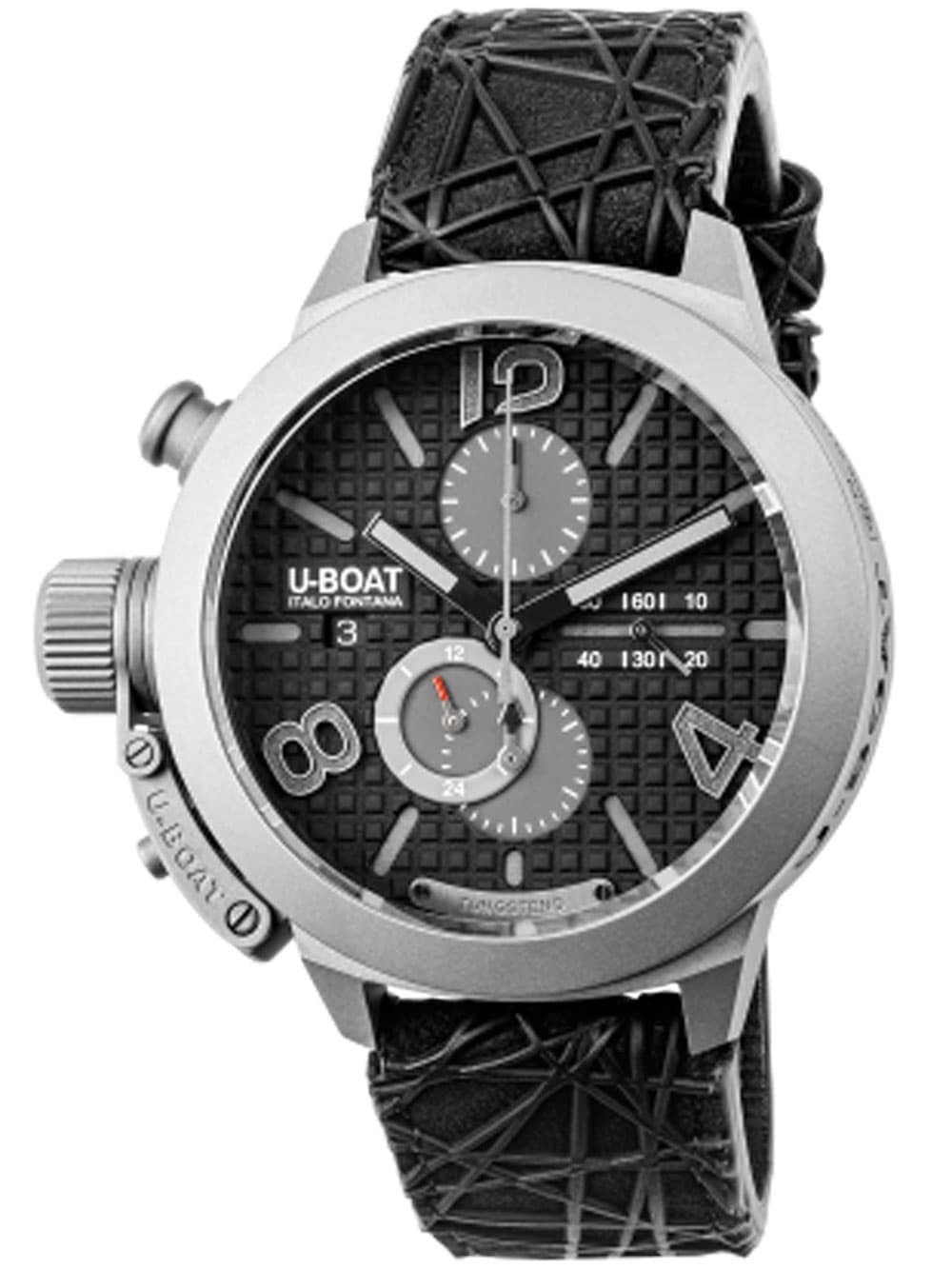 U-Boat 3004 Herrenuhr Classico Titanium Black Automatik Chronograph 45mm 10ATM