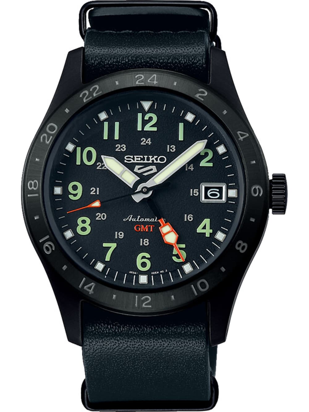 Seiko 5 Sports SSK025K1 Automatik GMT Herrenuhr 39mm 10ATM